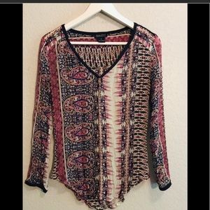 Lucky Brand light boho tunic top